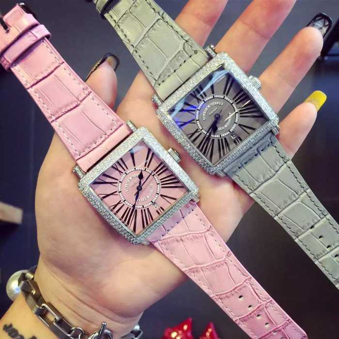 ファション性の高い2020 フランクミュラー FRANCK MULLER 輸入クオーツムーブメント 女性用腕時計 2色可選