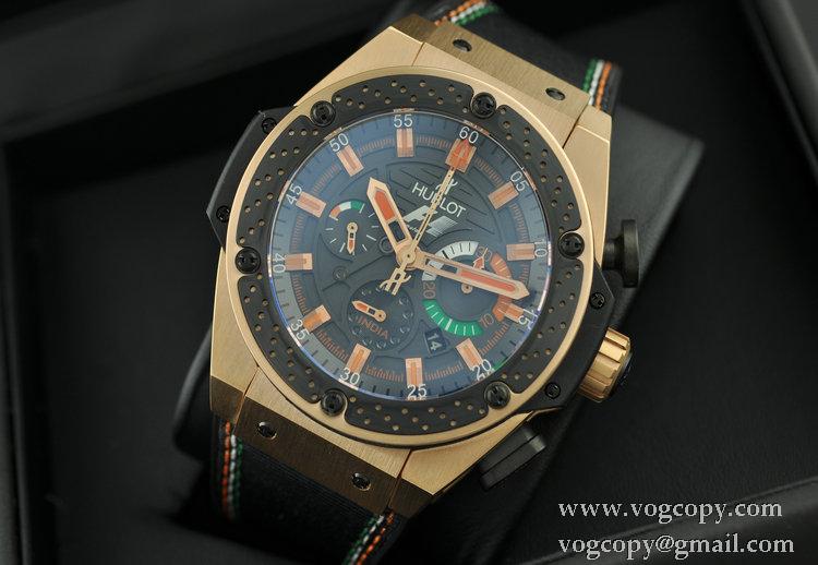 スイスムーブメンノ7750 Hublot ウブロ F1 メンズ腕時計 自動巻き 6針 日付表示 46MM ラバー