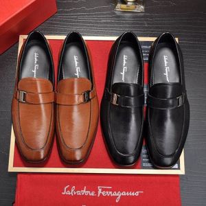 サルヴァトーレフェラガモ 今期注目のブランドトレンド FERRAGAMO ビジネスシューズ 2色可選