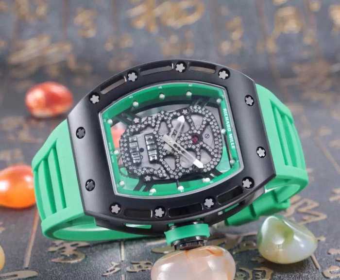ファッション 人気 2020リシャールミル RICHARD MILLE 透かし彫りムーブメント 男性用腕時計