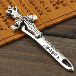 首胸ロゴ 2020 CHROME HEARTS クロムハーツ シルバー925 ペンダントトップ 剣