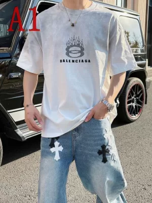 2025新作BALENCIAGAバレンシアガミニマルデザインTシャツ