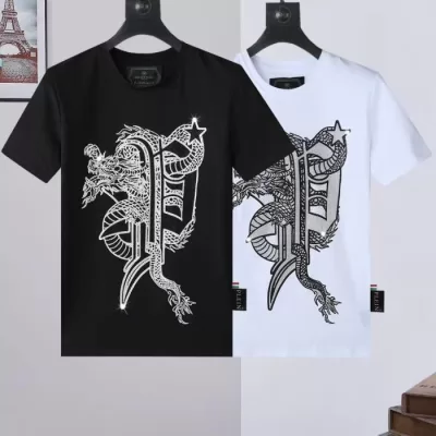 2025新作PHILIPP PLEIN フィリッププレインホリデーモチーフTシャツ