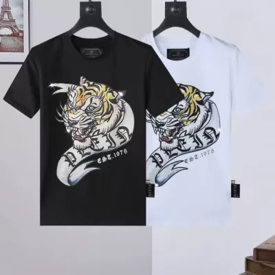 2025新作PHILIPP PLEIN フィリッププレイントラベルモチーフTシャツ