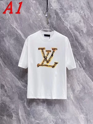 2025新作 LOUIS VUITTONルイヴィトン ラウンドネック 半袖Tシャツ コスパ良