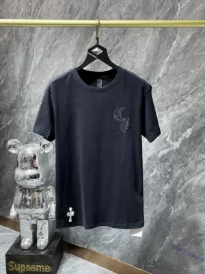 CHROME HEARTSクロムハーツ 2025新作   ラウンドネック 半袖Tシャツ   トラベル向け