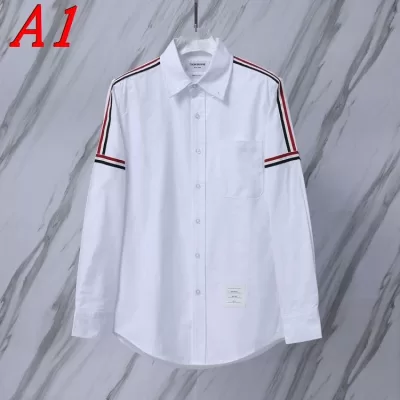 25新作 カスタマイズ THOM BROWNE トムブラウン シャツ 0=S 1=M 2=L 3=XL 4=XXL