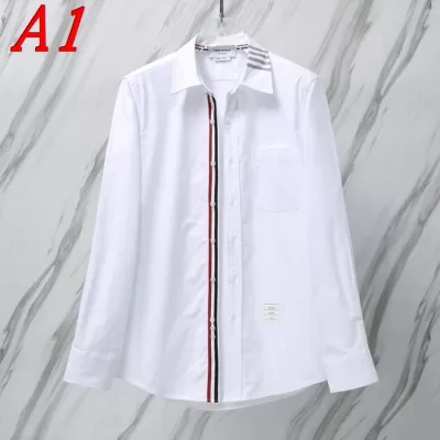 25新作 大人向け THOM BROWNE トムブラウン シャツ 0=S 1=M 2=L 3=XL 4=XXL