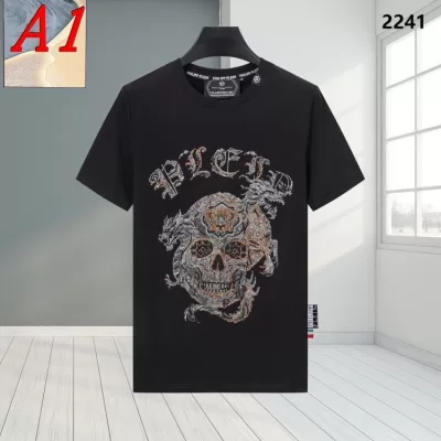 2025新作 PHILIPP PLEINフィリッププレイン ラウンドネック 半袖Tシャツ   パワフル