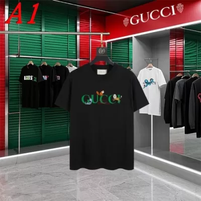 GUCCIグッチ 2025新作 クルーネック 半袖Tシャツ ノスタルジック