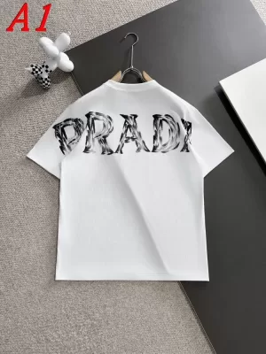 PRADAプラダ 2025新作   ラウンドネック 半袖Tシャツ   ノンフィクション