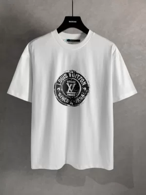 LOUIS VUITTONルイヴィトン 2025新作 ラウンドネック 半袖Tシャツ クール