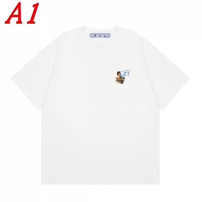 OFF-WHITEオフホワイト 2025新作 クルーネック 半袖Tシャツ ユーモア