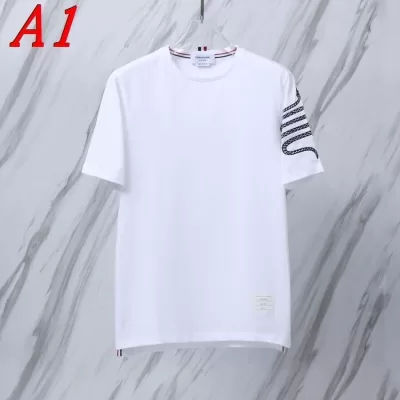 2025新作 THOM BROWNEトムブラウン ラウンドネック 半袖Tシャツ   ハイセンス