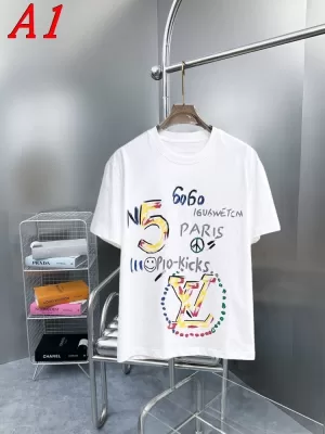 2025新作 LOUIS VUITTONルイヴィトン クルーネック 半袖Tシャツ グラフィック