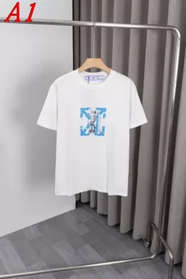 2025新作 OFF-WHITEオフホワイト ラウンドネック 半袖Tシャツ   フューチャリスティック