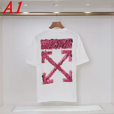 2025新作 OFF-WHITEオフホワイト ラウンドネック 半袖Tシャツ   ミニマル