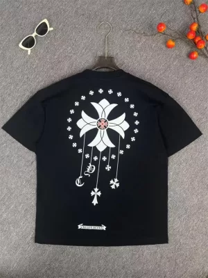 CHROME HEARTSクロムハーツ 2025新作 クルーネック 半袖Tシャツ ノンフィクション