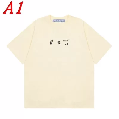 OFF-WHITEオフホワイト 2025新作 クルーネック 半袖Tシャツ ロゴプリント