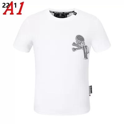 PHILIPP PLEINフィリッププレイン 2025新作   ラウンドネック 半袖Tシャツ   セレブ愛用