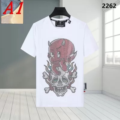 PHILIPP PLEINフィリッププレイン 2025新作 ラウンドネック 半袖Tシャツ 着回し可