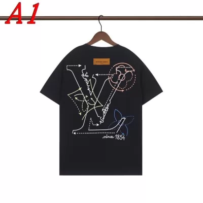 2025新作 LOUIS VUITTONルイヴィトン ラウンドネック 半袖Tシャツ ネーム入り