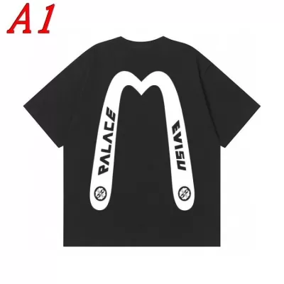 EVISUエヴィス 2025新作 ラウンドネック 半袖Tシャツ エレメント