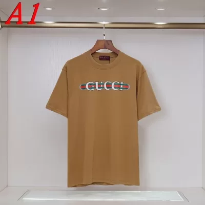 2025新作 GUCCIグッチ ラウンドネック 半袖Tシャツ ビビッド