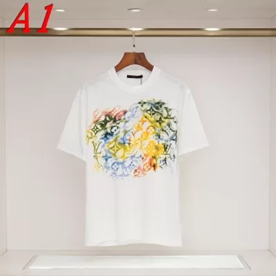2025新作 LOUIS VUITTONルイヴィトン ラウンドネック 半袖Tシャツ ロゴプリント