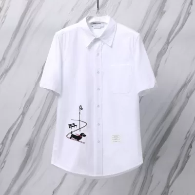 25新作 話題 THOM BROWNE トムブラウン シャツ 0=S 1=M 2=L 3=XL 4=XXL