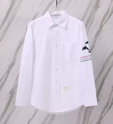 25新作 上質 THOM BROWNE トムブラウン シャツ 0=S 1=M 2=L 3=XL 4=XXL
