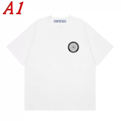 2025新作 OFF-WHITEオフホワイト ラウンドネック 半袖Tシャツ   スポーティ