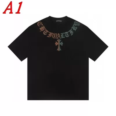 2025新作 CHROME HEARTSクロムハーツ クルーネック 半袖Tシャツ シーン別対応