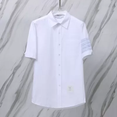 25新作 シンプル THOM BROWNE トムブラウン シャツ 0=S 1=M 2=L 3=XL 4=XXL