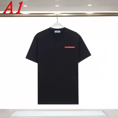PRADAプラダ 2025新作   ラウンドネック 半袖Tシャツ   ルーズフィット