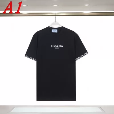 2025新作 PRADAプラダ ラウンドネック 半袖Tシャツ   スローライフ