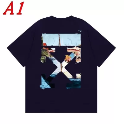 OFF-WHITEオフホワイト 2025新作   ラウンドネック 半袖Tシャツ   グローバルスタイル