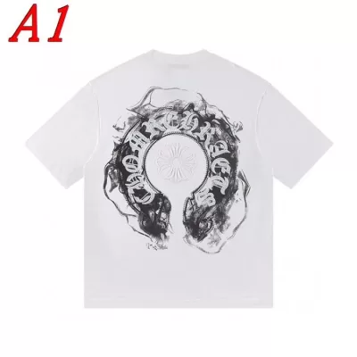 2025新作 CHROME HEARTSクロムハーツ ラウンドネック 半袖Tシャツ   プレミアム