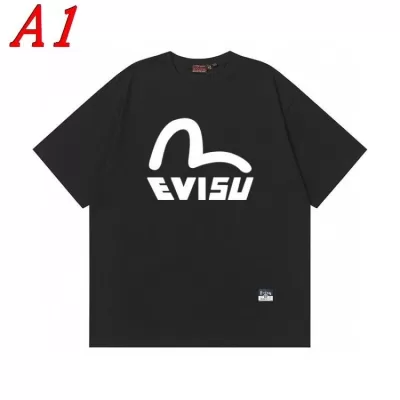 EVISUエヴィス 2025新作 ラウンドネック 半袖Tシャツ アメカジ