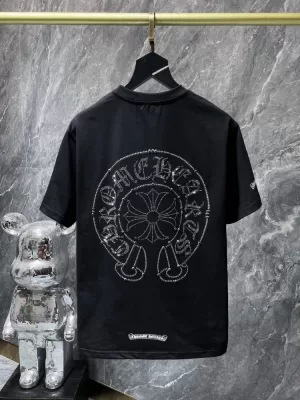 CHROME HEARTSクロムハーツ 2025新作   ラウンドネック 半袖Tシャツ   ユニーク