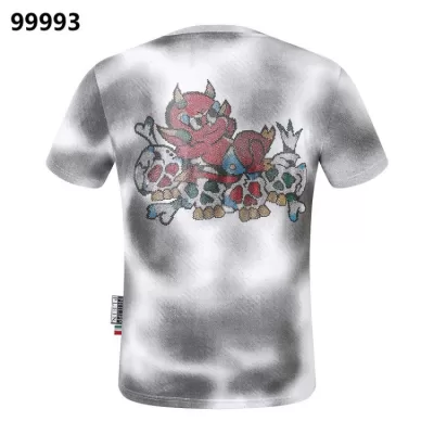 PHILIPP PLEINフィリッププレイン 2025新作 クルーネック 半袖Tシャツ ネーム入り