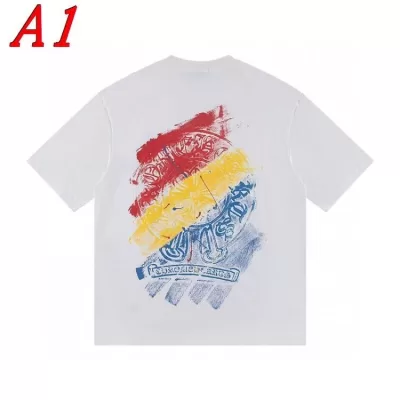 2025新作 CHROME HEARTSクロムハーツ ラウンドネック 半袖Tシャツ   着回し可