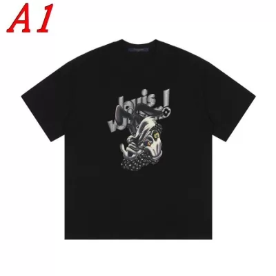 LOUIS VUITTONルイヴィトン 2025新作 ラウンドネック 半袖Tシャツ ワイルド