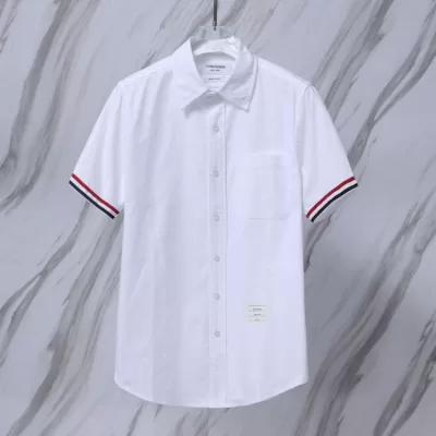 25新作 ラグジュアリー THOM BROWNE トムブラウン シャツ 0=S 1=M 2=L 3=XL 4=XXL