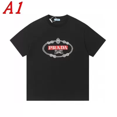 PRADAプラダ 2025新作 クルーネック 半袖Tシャツ ユニーク