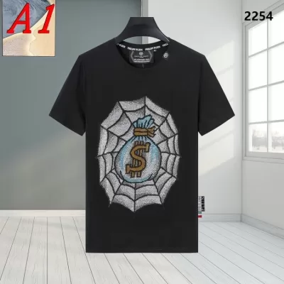 PHILIPP PLEINフィリッププレイン 2025新作   ラウンドネック 半袖Tシャツ   コラボモデル