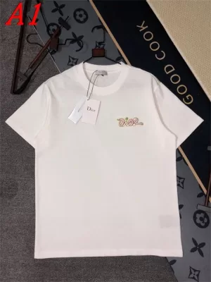 2025新作 DIORディオール ラウンドネック 半袖Tシャツ ネーム入り