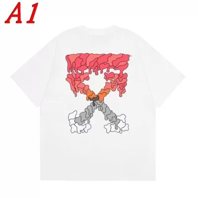 OFF-WHITEオフホワイト 2025新作   ラウンドネック 半袖Tシャツ   プレミアム
