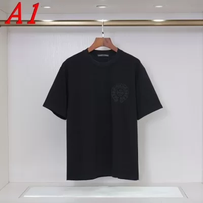 2025新作 CHROME HEARTSクロムハーツ ラウンドネック 半袖Tシャツ   ハイブランド風
