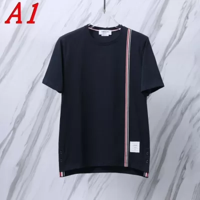 2025新作 THOM BROWNEトムブラウン クルーネック 半袖Tシャツ ナチュラル